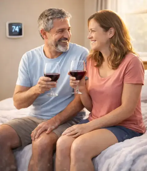 Now the couple is warm and toasty in their home, with a well functioning furnace.