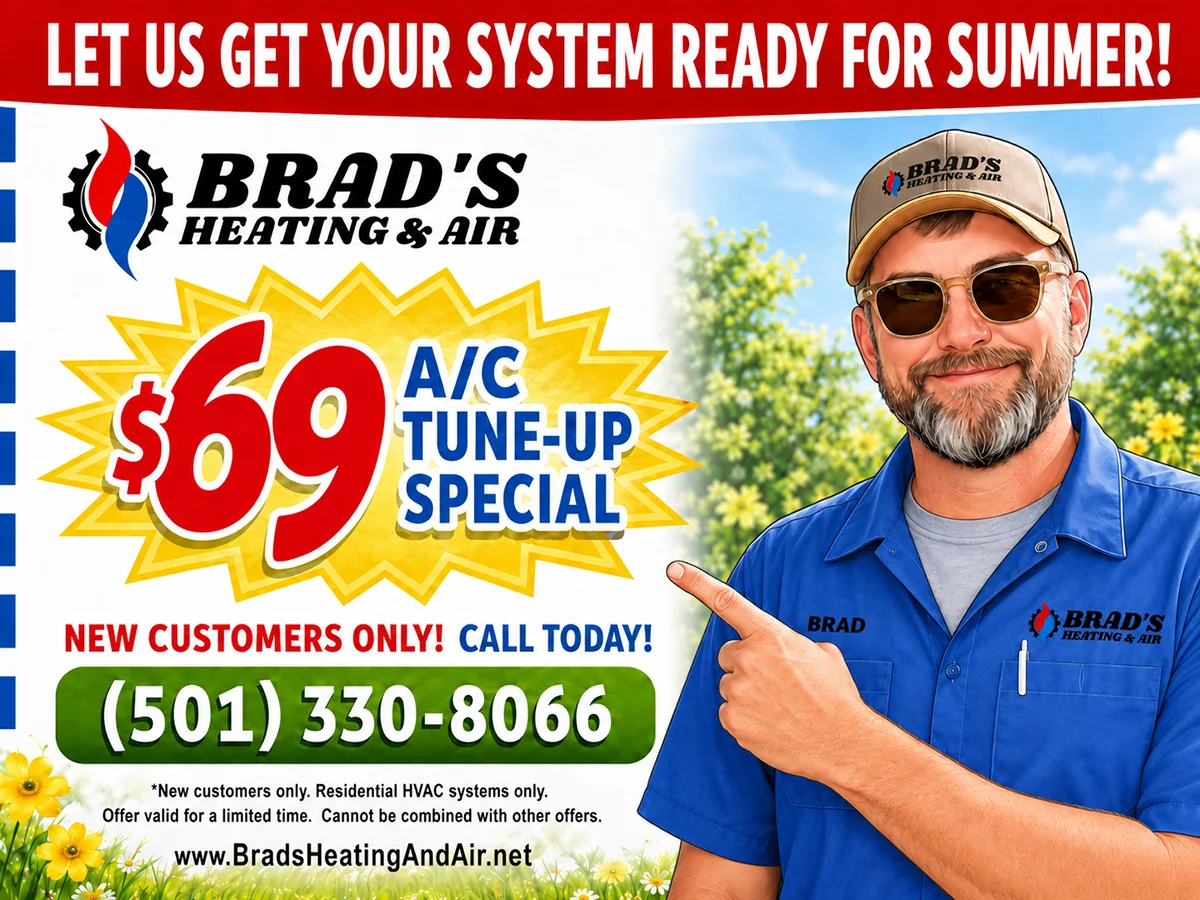 Brad\'s Heating & Air offering  Summer Tune-Up for new customers!
