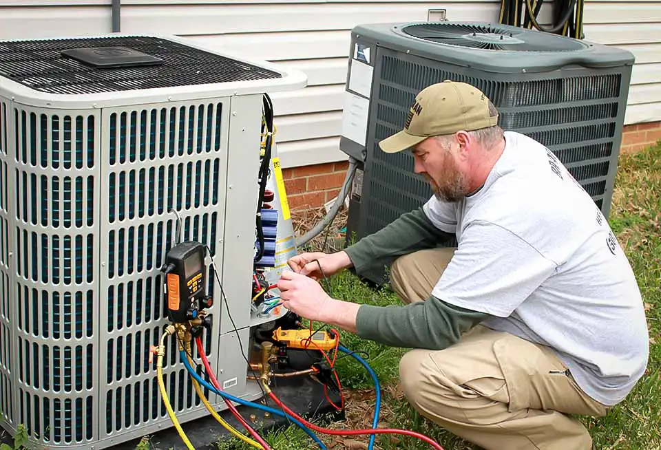 Brad's Heating & Air identifies the problem with this customer's HVAC unit